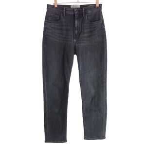 Everlane High Rise Straight Jeans Black The Cheeky Size 27 Regular